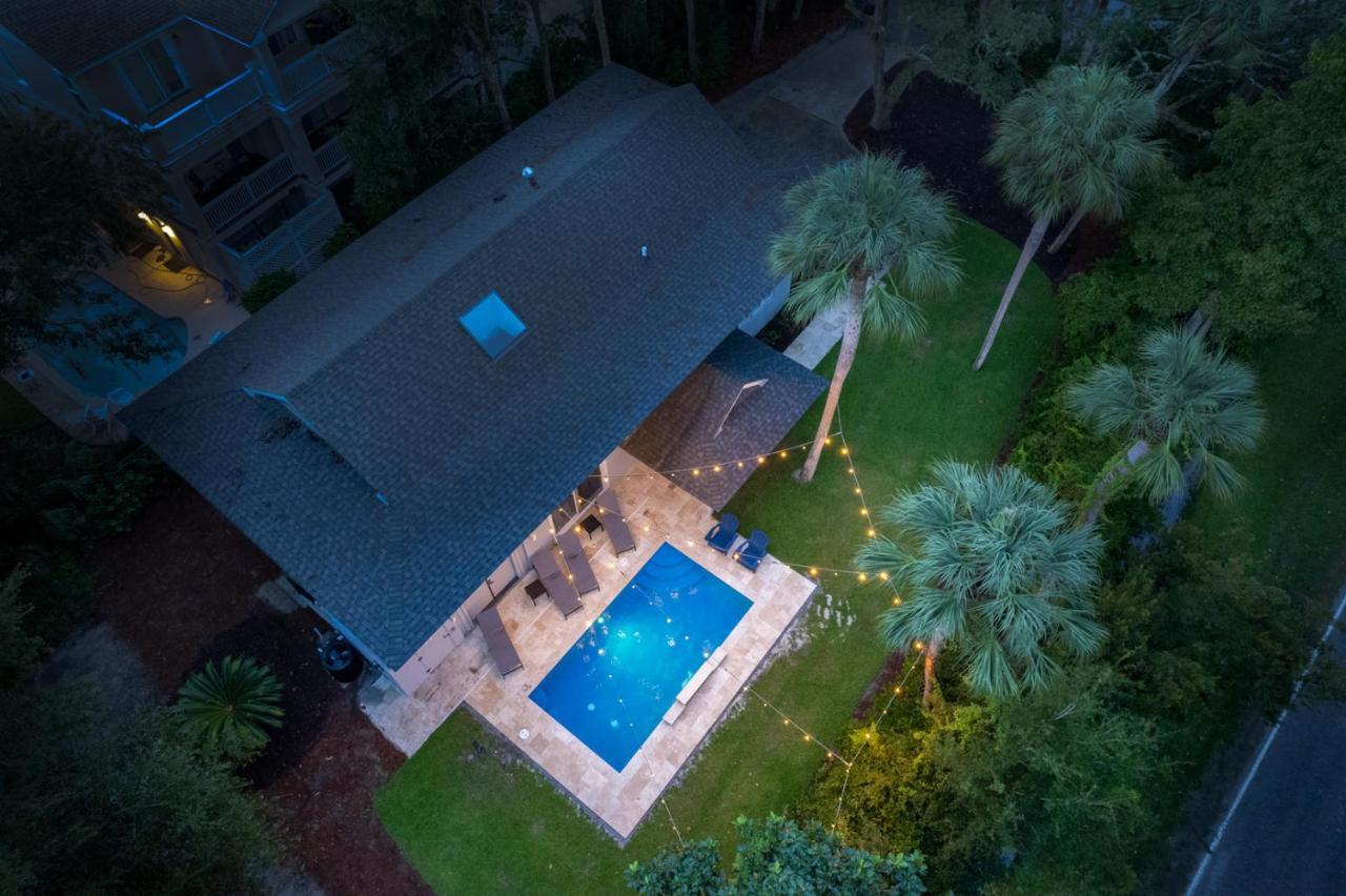 Luxury Beach House - 2Min Walk To Beach - Private Pool - Group & Dog Friendly 希爾頓黑德島 外观 照片